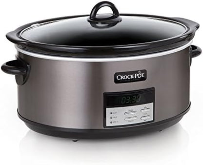 8 Quart Programmable Slow Cooker with Auto Warm - Curated Catalog F5