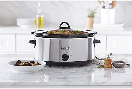 7 Quart Oval Manual Slow Cooker – Stainless Steel - Curated Catalog E1