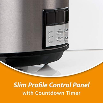 8 Quart Programmable Slow Cooker with Auto Warm - Curated Catalog F5