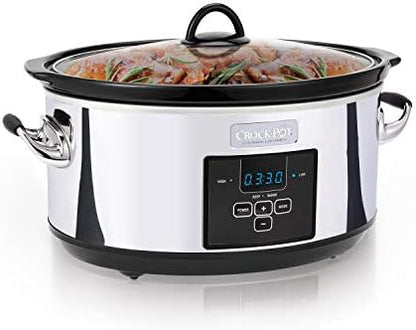 7 Quart Programmable Slow Cooker – Polished Platinum - Curated Catalog W5