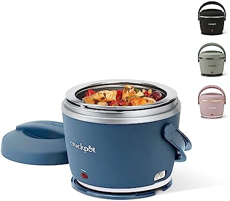 Electric Lunch Box Food Warmer 20oz – Faded Blue - Curated Catalog S5