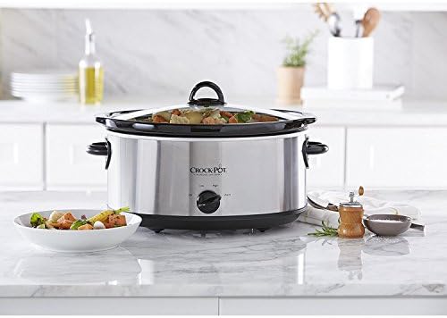 7 Quart Oval Manual Slow Cooker – Stainless Steel - Curated Catalog E1