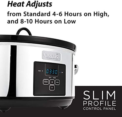 7 Quart Programmable Slow Cooker – Polished Platinum - Curated Catalog W5