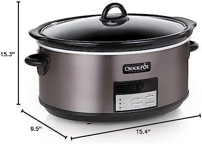 8 Quart Programmable Slow Cooker with Auto Warm - Curated Catalog F5