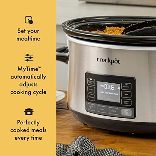 7 Quart Portable Programmable Slow Cooker with Timer - Curated Catalog E4