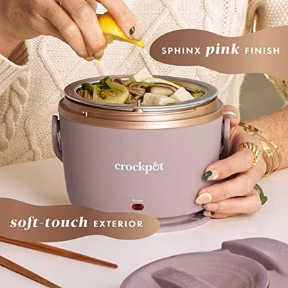 Electric Lunch Box Food Warmer 20oz – Blush Pink - Curated Catalog B6