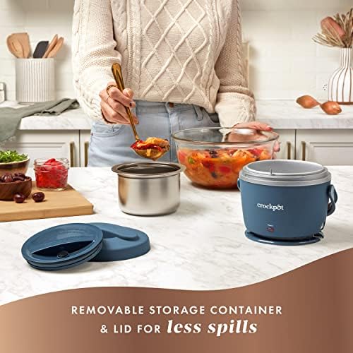 Electric Lunch Box Food Warmer 20oz – Faded Blue - Curated Catalog S5
