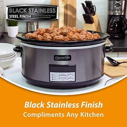 8 Quart Programmable Slow Cooker with Auto Warm - Curated Catalog F5