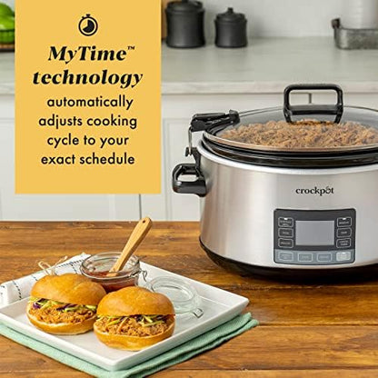 7 Quart Portable Programmable Slow Cooker with Timer - Curated Catalog E4