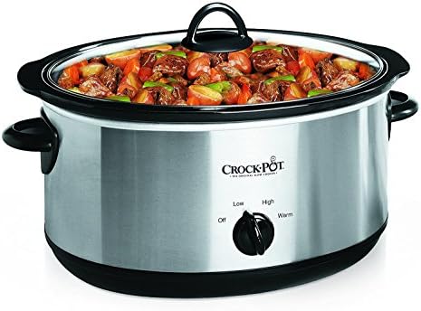 7 Quart Oval Manual Slow Cooker – Stainless Steel - Curated Catalog E1