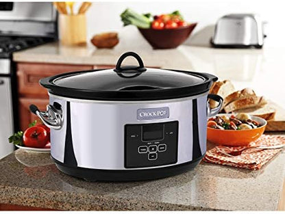 7 Quart Programmable Slow Cooker – Polished Platinum - Curated Catalog W5