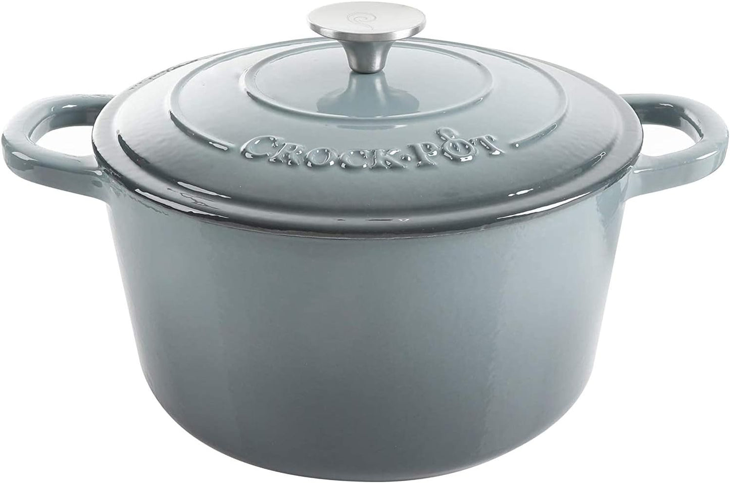 3 Quart Enameled Cast Iron Dutch Oven – Aqua - Curated Catalog O2